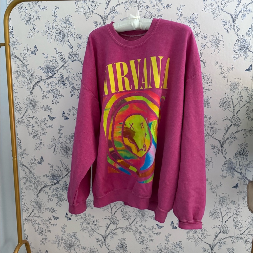 Pink Nirvana sweatshirt